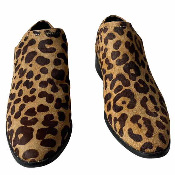 Steven by Steve Madden Boots Choncey Leopard Ankle Booties Slip On Tan Women's 7 - Picture 4 of 9